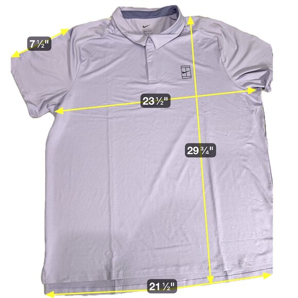 Nike Dri-Fit Court Advantage Tennis Polo Shirt Performance Large nike FZ6907 505 - Picture 2 of 14